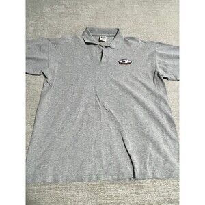 Vintage Cotton Deluxe Polo Shirt Men’s XL Gray Collared Short Sleeve Cotton